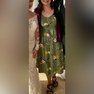 Old Navy floral Green cami Dress